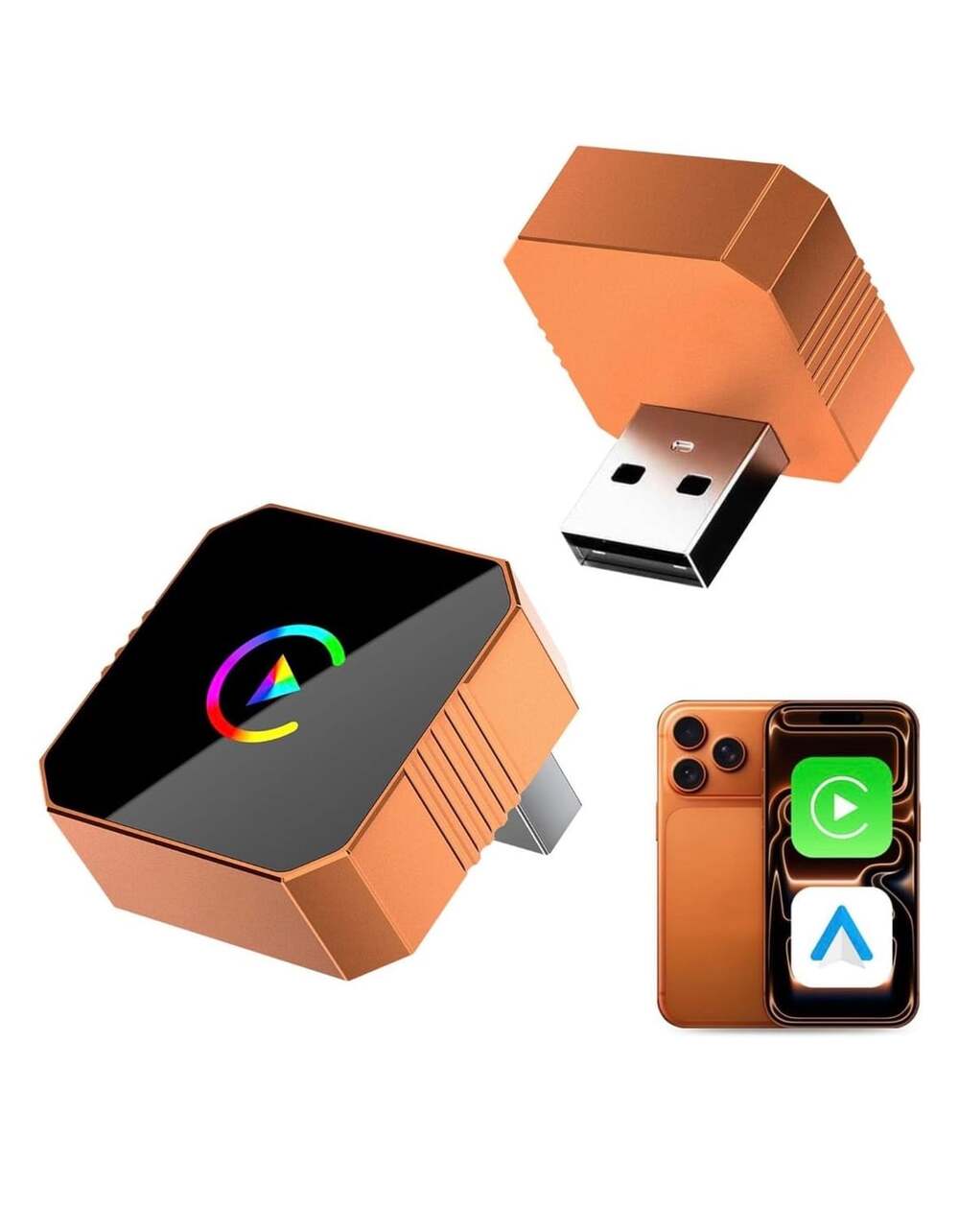 2-In-1 Wireless CarPlay And Android Auto Adapter